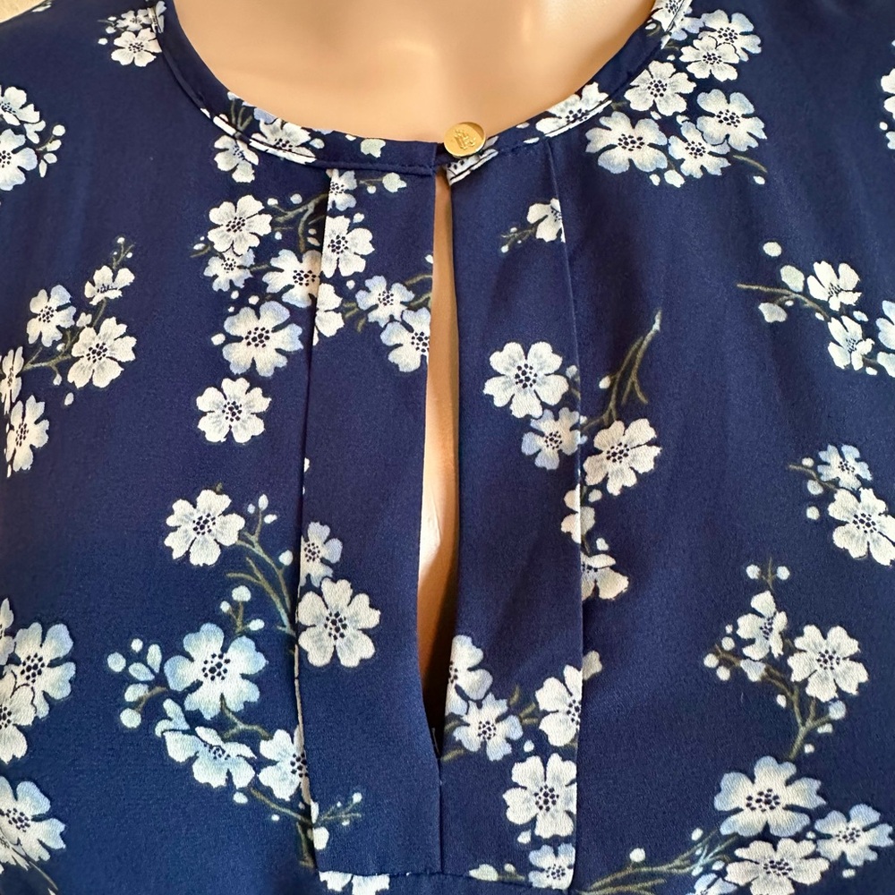 Ralph Lauren Navy Floral Long Sleeve Dress - Picture 3 of 15